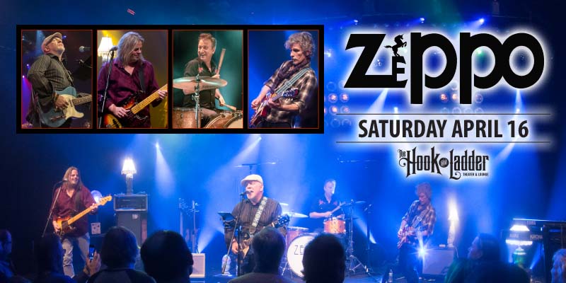 ZEPPO on Saturday, April 16 at The Hook and Ladder Theater