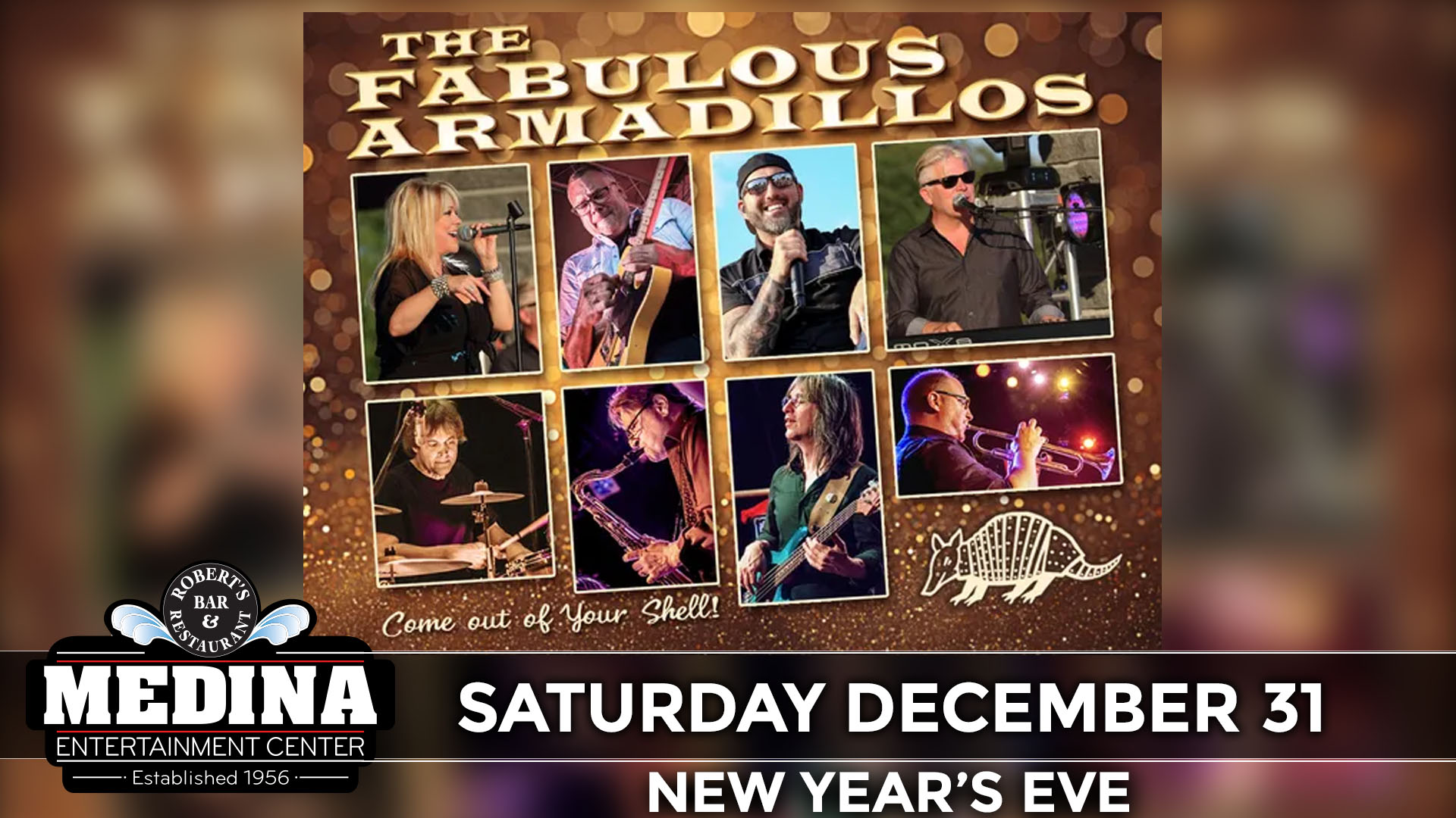 Medina Entertainment Center Saturday, December 31st, 2022 Doors: 7:00PM | Music: 8:00PM | 21+ General Admission: $27 ADVANCE / $32 DAY OF SHOW plus applicable fees