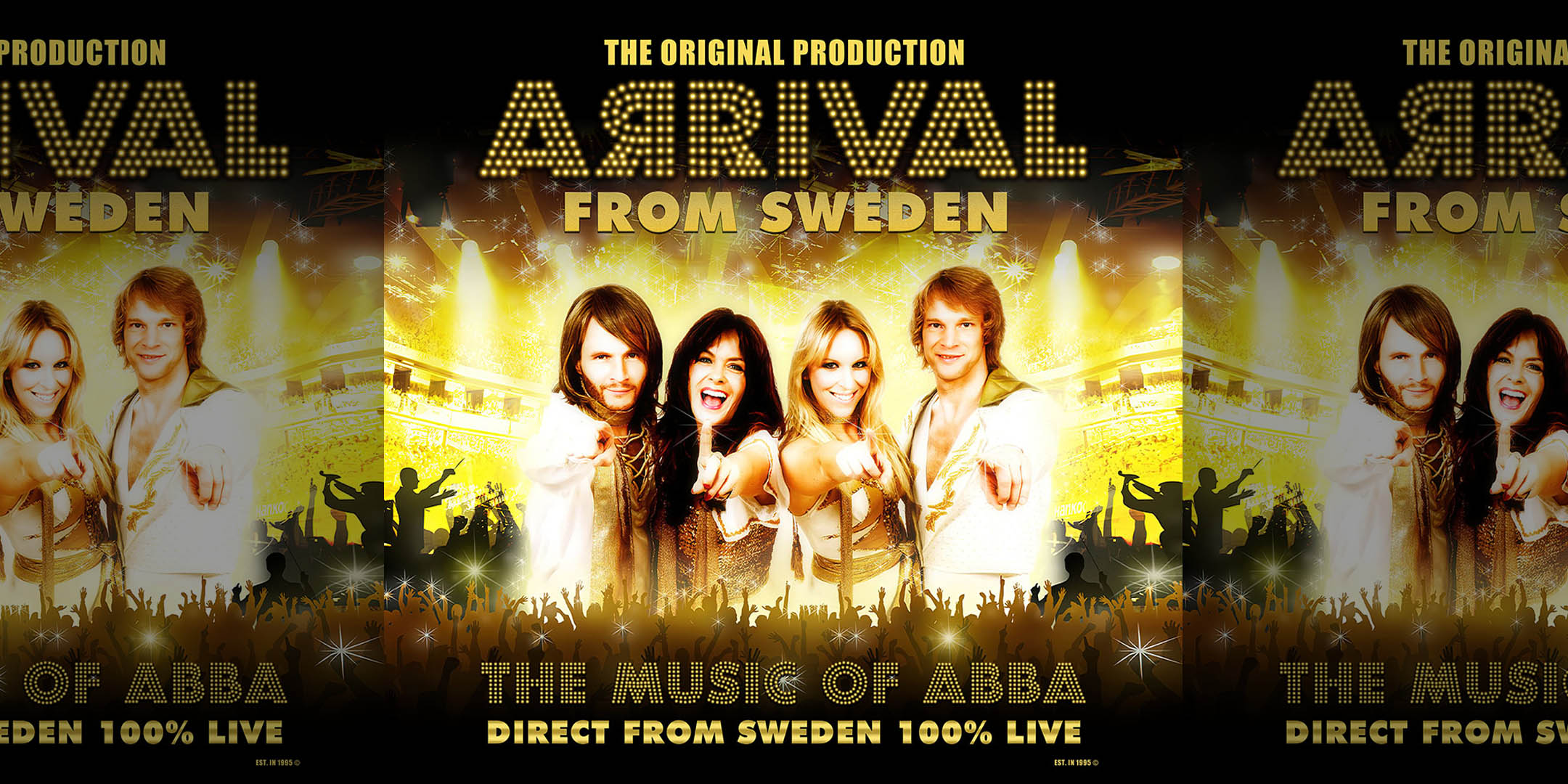 Arrival From Sweden The Music of ABBA Medina Entertainment Center Friday, May 3, 2024 Doors: 7:30PM | Music: 8:30PM | 21+ Tickets on-sale Friday, February 16 at 11AM Gold Reserved $44 / Silver Reserved $39 / General Seating $33 plus applicable fees