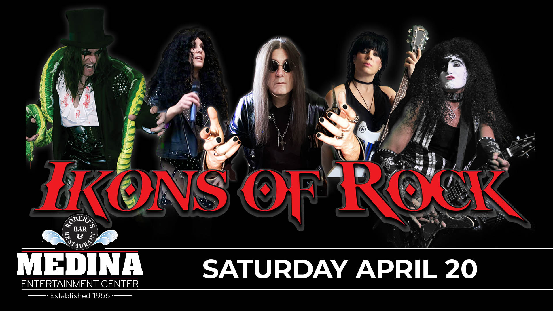 Ikons Of Rock The Arena Rock Legends Medina Entertainment Center Saturday, April 20th, 2024 Doors: 7:00PM | Music 8:00pm | 21+ Tickets on-sale Friday, March 8th at 11am Gold Seating $36 / Silver Reserved $31 / General Reserved $26 plus applicable fees