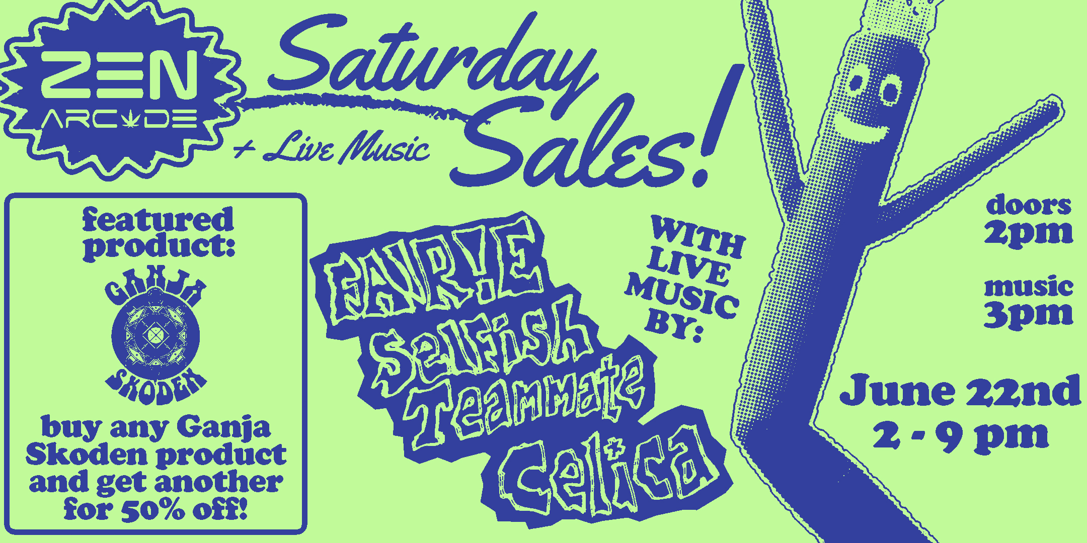 Saturday Sales Event Doors 2pm :: Music 3pm :: Sale All Day! A store-wide sales event plus featured live in-store performances!