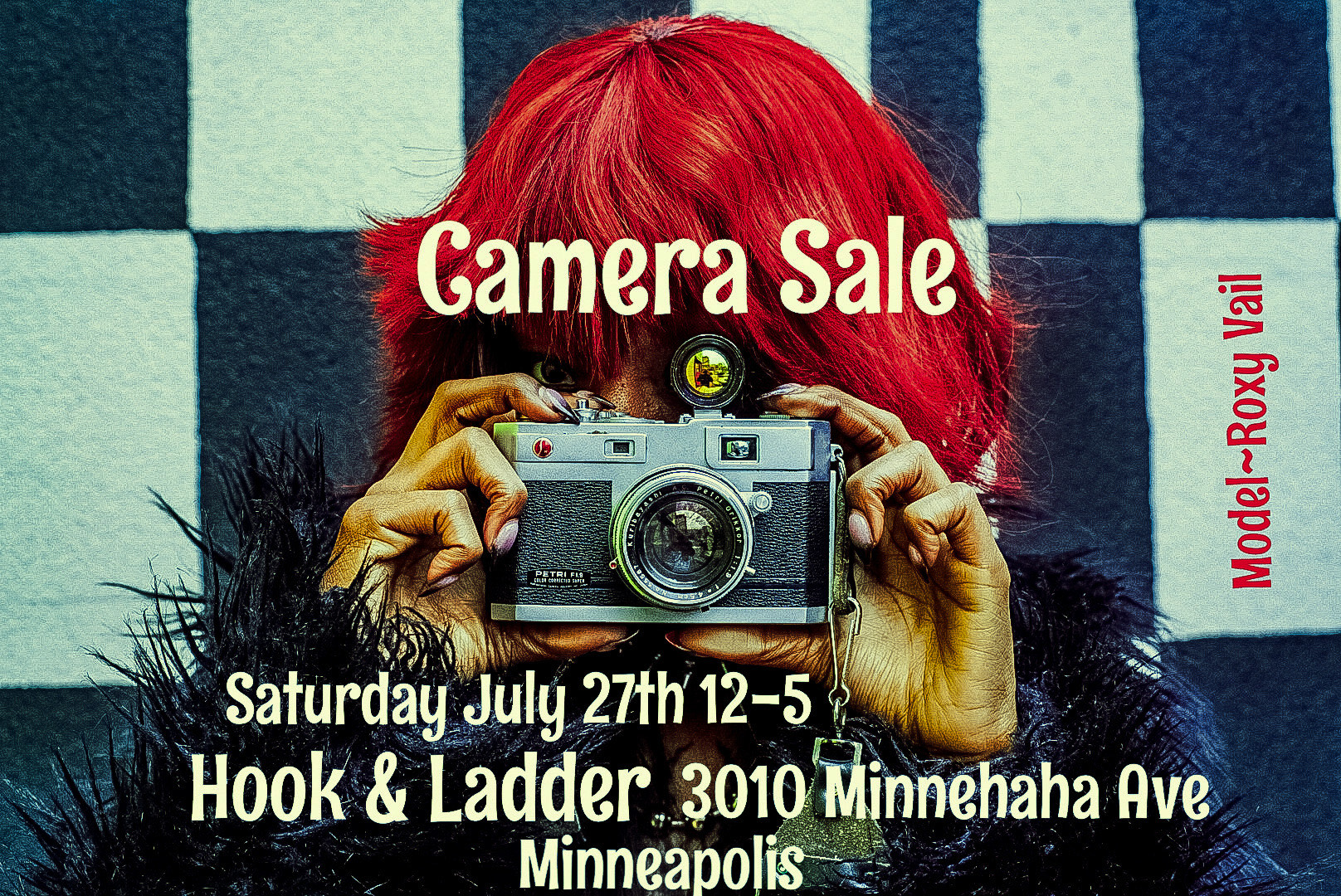 Saturday Camera Sales Event Doors 12pm :: Music 3pm :: Sale All Day! A store-wide sales event featuring vintage cameras and a BOGO deal on Flavor Pixels THC seltzers. Special live performance by Celica!