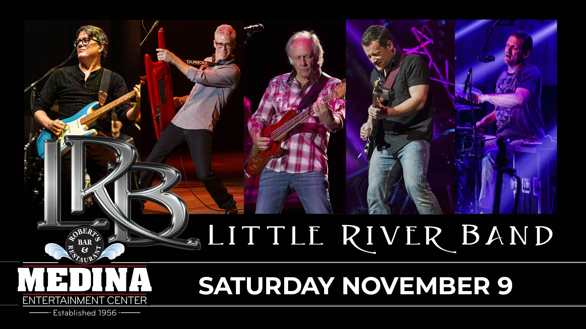 Little River Band with guest The 70's Magic Sunshine Band Saturday, November 9 Medina Entertainment Center Doors: 7:00PM | Music: 8:00PM | 21+ Gold Reserved $71 / Silver Reserved $66 / General Seating $52 (plus applicable fees) VIP Experience $125 (Add-On) - Tickets are $8 more the day of show (plus applicable fees) - All Concerts are 21+ (No Exceptions) - Must Present A Valid ID - Tickets Are Non-refundable