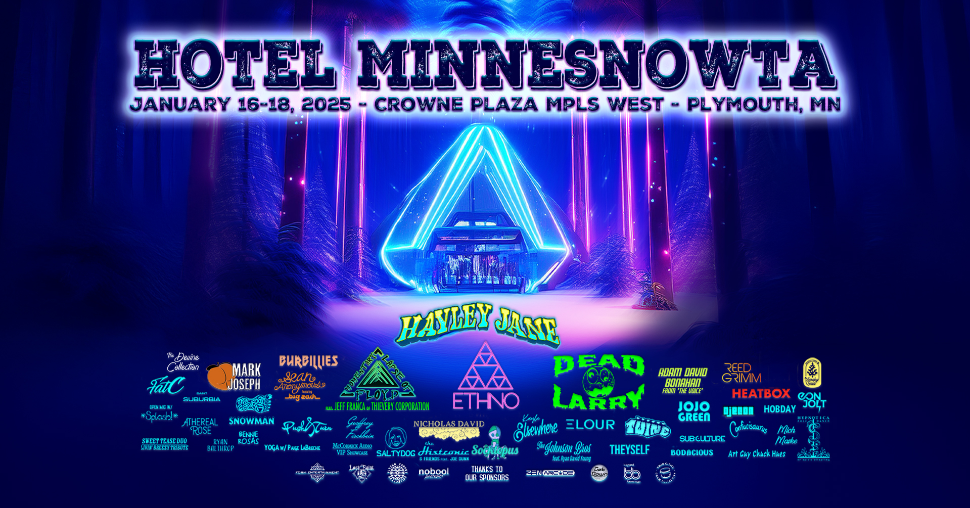 HOTEL MINNESNOWTA 2025 JAN 16-18, 2025 @ Crowne Plaza Minneapolis West Plymouth, MN