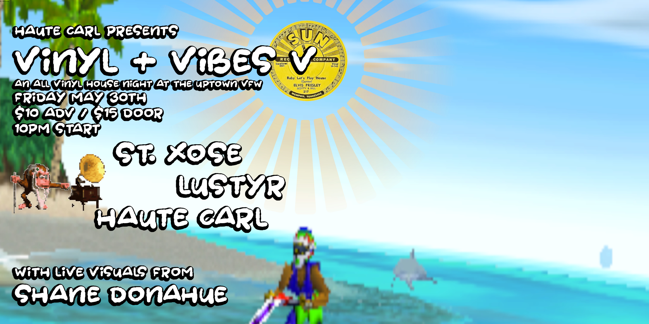 haute carl presents: vinyl & vibes V featuring: St. Xose Lustyr haute carl + live visuals from Shane Donahue Friday May 30th James Ballentine "Uptown" VFW Post 246 2916 Lyndale Ave S Mpls Doors 10pm :: Music 10pm :: 21+ $10 Box-Office / $12.16 Online / $15 Door