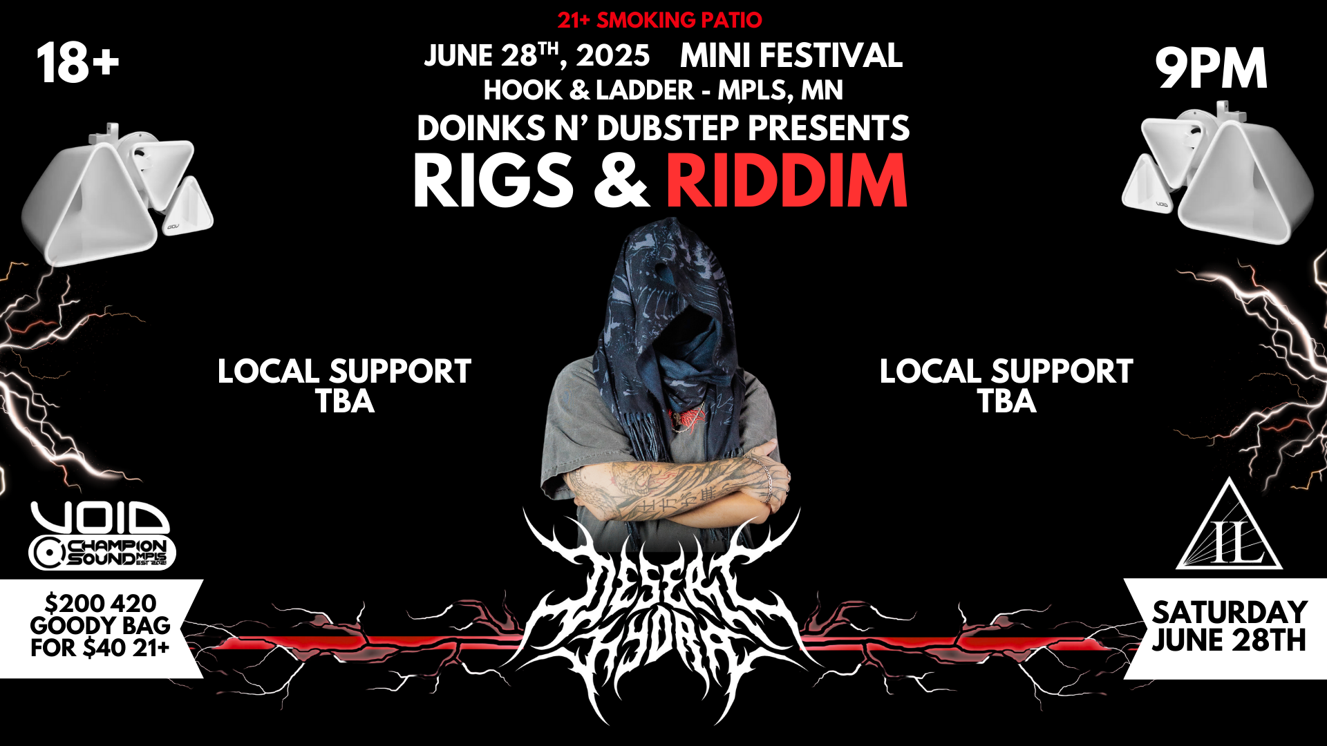 Doinks N' Dubstep Presents RIGS & RIDDIM A Mini Festival with PLUR vibes
