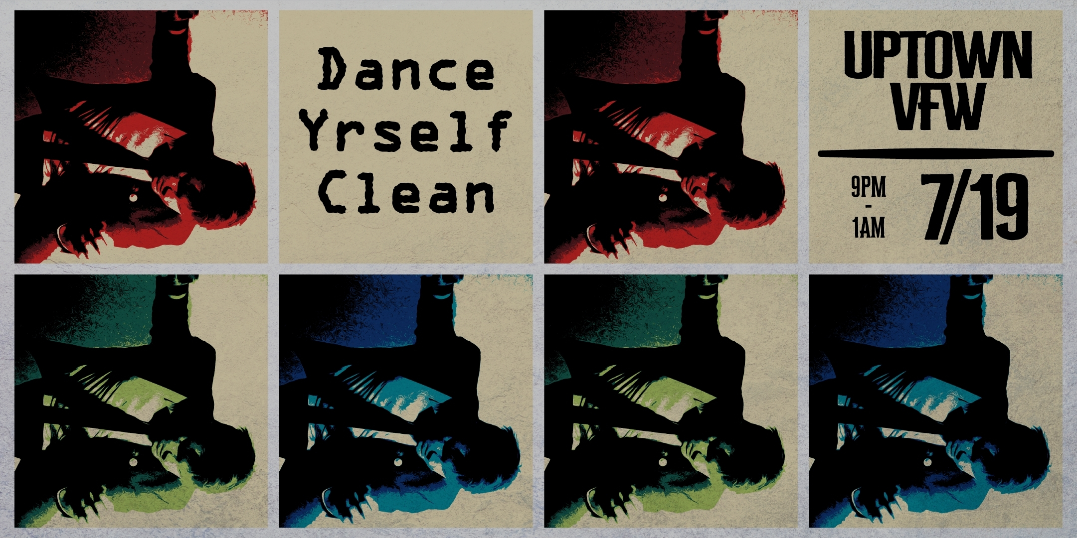Transmission Presents: Dance Yrself Clean A 2000s Indie Dance Party with DJ Jake Rudh Saturday, July 19 James Ballentine "Uptown" VFW Post 246 9:00pm-1:00am :: 21+ $13 Box-Office / $16.29 Online / $18 Door