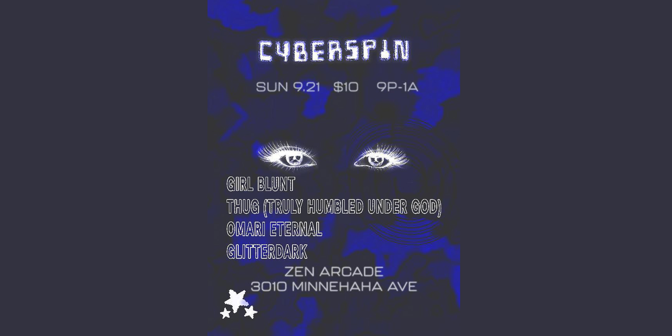 Sunday, September 21 The Zen Arcade Stage at The Hook and Ladder Doors 10pm :: Music 10pm :: 21+ GA: $5 Box-Office / $10 Door