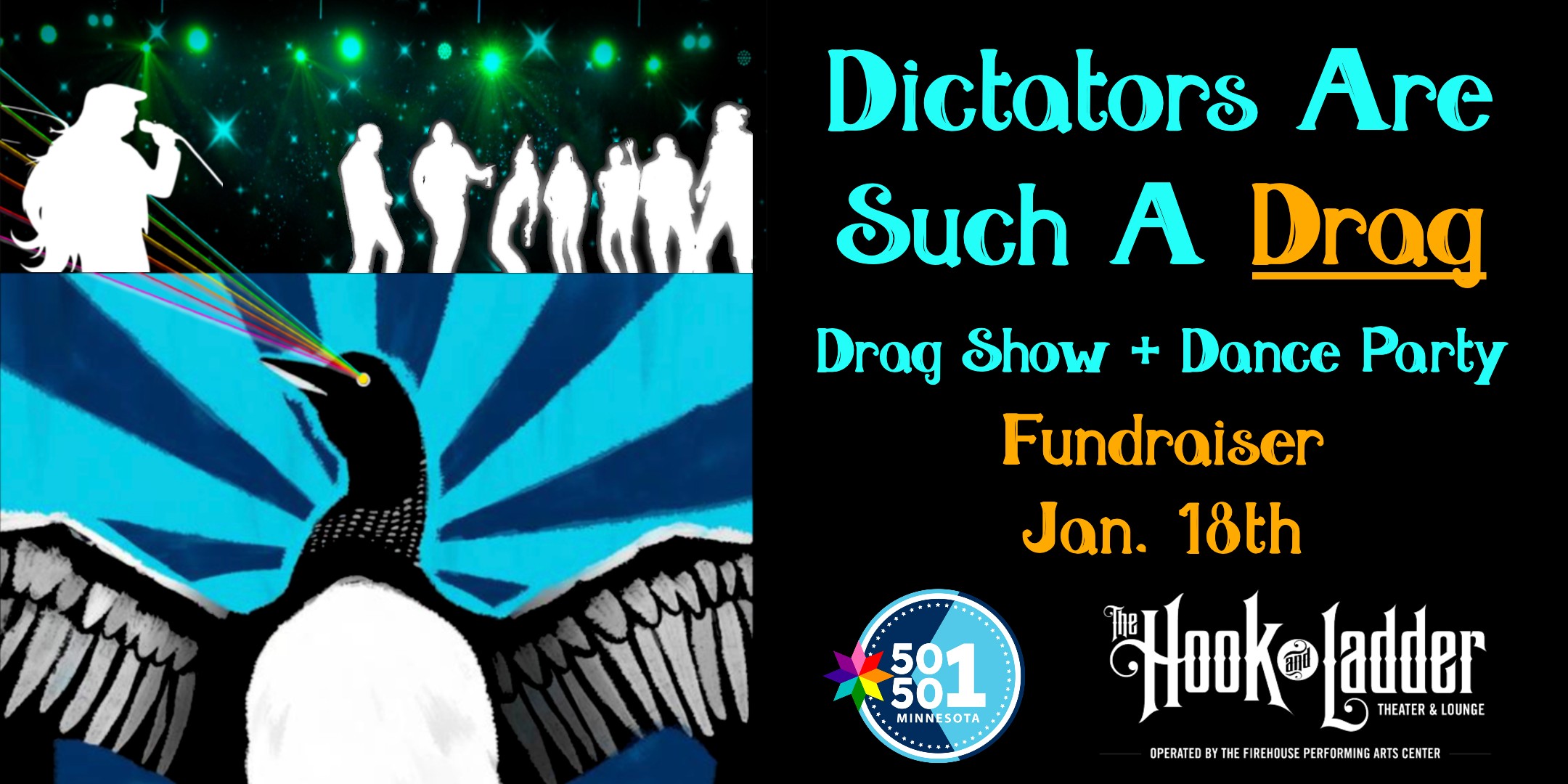 Dictators Are Such A Drag Sunday, January 18, 2026 Doors 5:00pm :: 21+ $25 ADV (Box-Office) / $30 DOOR