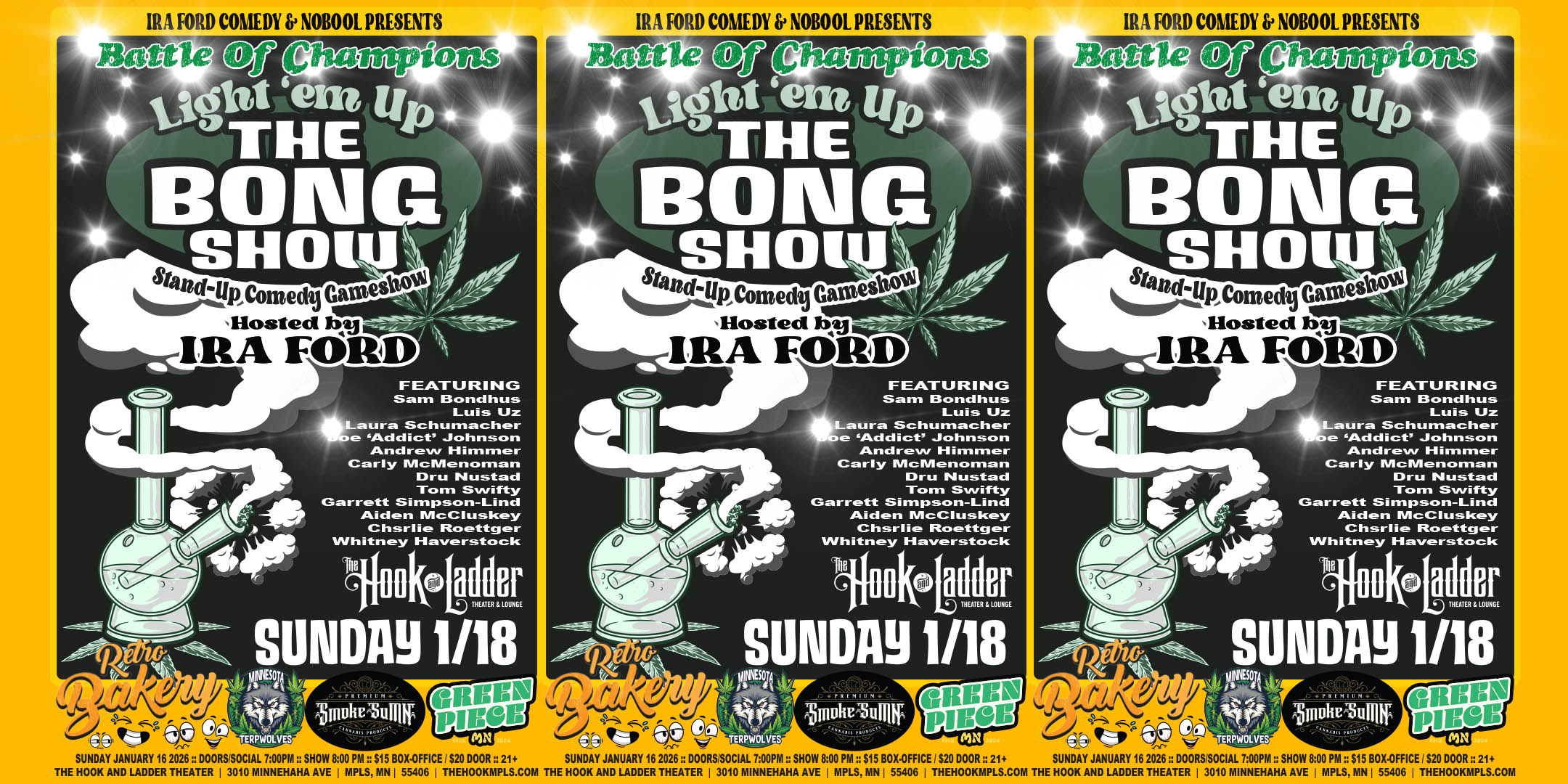 Sunday, January 18 The Hook and Ladder Theater's Zen Arcade Stage 7pm Doors (Social Smoke Hour) :: 8pm Show :: 21+ GA: $15 Box-Office / $17.32 Online / $20 DOOR