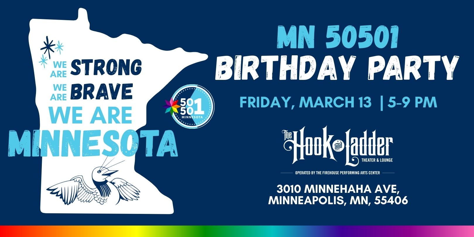 50501 Anniversary Event Friday, March 13, 2026 Doors 5 PM FREE AND OPEN TO THE PUBLIC